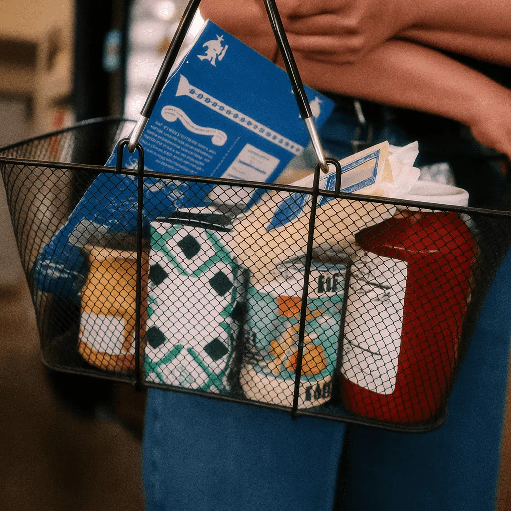panier d'achat dans un magasin