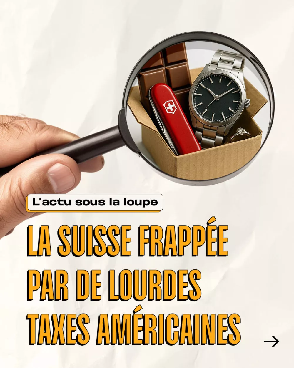 La Suisse frappée par de lourdes taxes américaines